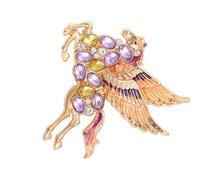 Brilliant Crystal Horse Brooch Adding Elegant Shines to Any Outfit Elegant Horse Pin Suitable for Various Occasions Colorful Pin