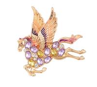 Brilliant Crystal Horse Brooch Adding Elegant Shines to Any Outfit Elegant Horse Pin Suitable for Various Occasions Spirit Pin
