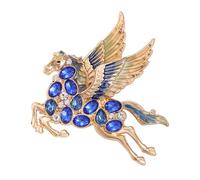 Brilliant Crystal Horse Brooch Adding Elegant Shines to Any Outfit Elegant Horse Pin Suitable for Various Occasions Alloy Brooch