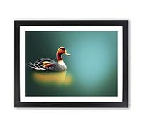Brilliant Duck H1022 Framed Print for Living Room Bedroom Home Office Décor, Wall Art Picture Ready to Hang, Black A3 Frame (46 x 34 cm)