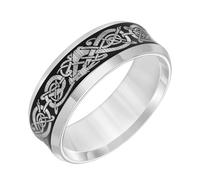 Brilliant Expressions 8mm Tungsten Carbide Wedding Band for Women and Men - White Finish with Laser Cut Pattern, Comfort Fit Ring, Tungsten Carbide, No Gemstone