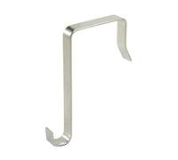 Brilliant Feet ODH45-8mm-1 - Tough Over Door Hook - Use with Doors up to 45mm Thick - for Shoe Organisers and Handbag Organisers - 8x1mm Cross Section - Chromed Steel - Pack of 1