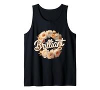 Brilliant Floral Peony Rose Wreath Aesthetic Tank Top