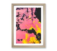 Brilliant Form Abstract Framed Print | A2 Oak Framed Wall Art | Ready to Hang | Abstract Fantasy Picture | Living Room Bedroom Lounge Office