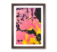 Brilliant Form Abstract Framed Print | A2 Walnut Framed Wall Art | Ready to Hang | Abstract Fantasy Picture | Living Room Bedroom Lounge Office