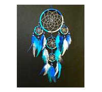 BRILLIANT GIFTS Beautiful Blue Dream Catcher Bedroom Decor -11cm across x 35cm drop