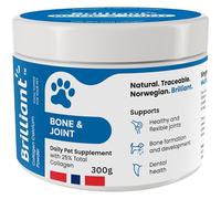 Brilliant Hip & Joint Supplement for Dogs - High Strength Calcium & Collagen Powder for Bone & Joints Support, Essential Supplement for Dog’s of All Ages - 300g