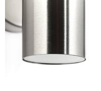 Brilliant Jandy up/down outdoor wall light in stainless steel, metal, GU10