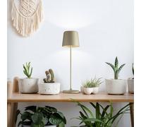 Brilliant Kaami LED table lamp, dimmable, matt gold