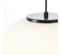 Brilliant Kaizen hanging light, length 105 cm, opal, 3-bulb glass/metal