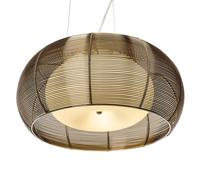 Brilliant Large pendant lamp Relax bronze chrome
