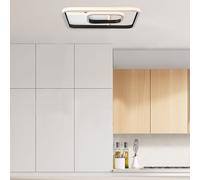 Brilliant LED Ceiling Light Merapi White/Black 40x40cm 34W 3600lm warmweiß3000K