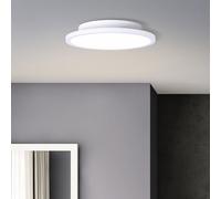 Brilliant LED Deckenaufbau-Panel Buffi Sandweiß Ø25cm 13W 1300lm Warm 2700K
