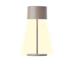 Brilliant LED Table Lamp in Taupe, Dimmable & with Battery, Mobile Interior Light with Three-Level Touch Dimmer, Warm White Light, Stylish Design, Energy Saving & Flexible Use, USB Rechargeable