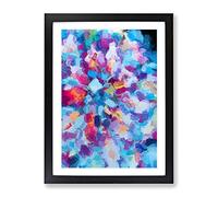 Brilliant Light Abstract Framed Print for Living Room Bedroom Home Office Décor, Wall Art Picture Ready to Hang, Black A4 Frame (34 x 25 cm)