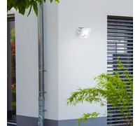 Brilliant Luton Sensor LED Solar Outdoor Wall Spotlight, white, width 13 cm