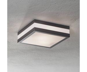 Brilliant Matteo outdoor ceiling light, 2 x E27, IP44, anthracite