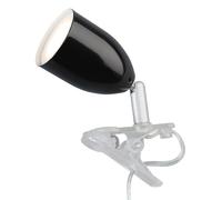 Brilliant Modern LED clip-on light LEO in black