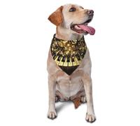 Brilliant Notes And Piano Rhyme Printed Graphic Pet Triangle Scarf For Dogs & Cats, Adjustable Cute Pet Bandana For & Photo Shoots