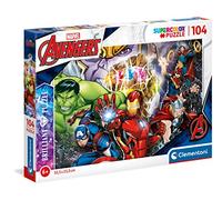 Clementoni 20181 Brilliant Puzzle Marvel - Puzzle 104 Teile ab 6 Jahren, farbenf