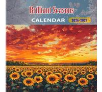 Brilliant Seasons Calendar 2026-2027: 18 Month Planner To Keep You On Track from Sep 2026 to Dec 2027,Square 8.5 x 8.5 Inches Gift For Organizing & Planning