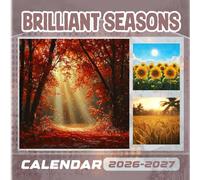 Brilliant Seasons Calendar 2026-2027: 18 Month Planner To Keep You On Track from Sep 2026 to Dec 2027,Square 8.5 x 8.5 Inches Gift For Organizing & Planning