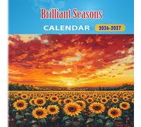 Brilliant Seasons Calendar 2026-2027: 18 Month Planner To Keep You On Track from Sep 2026 to Dec 2027,Square 8.5 x 8.5 Inches Gift For Organizing & Planning