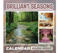 Brilliant Seasons Calendar 2026-2027: 18 Month Planner To Keep You On Track from Sep 2026 to Dec 2027,Square 8.5 x 8.5 Inches Gift For Organizing & Planning