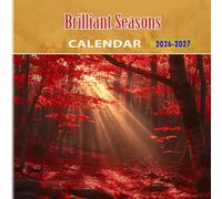 Brilliant Seasons Calendar 2026-2027: 18 Month Planner To Keep You On Track from Sep 2026 to Dec 2027,Square 8.5 x 8.5 Inches Gift For Organizing & Planning