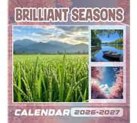 Brilliant Seasons Calendar 2026-2027: 18 Month Planner To Keep You On Track from Sep 2026 to Dec 2027,Square 8.5 x 8.5 Inches Gift For Organizing & Planning