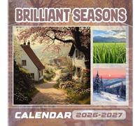 Brilliant Seasons Calendar 2026-2027: 18 Month Planner To Keep You On Track from Sep 2026 to Dec 2027,Square 8.5 x 8.5 Inches Gift For Organizing & Planning