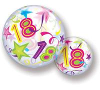 Brilliant Stars 18Th 22"/56Cm Bubble Balloon