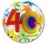 Brilliant Stars 40Th 22"/56Cm Bubble Balloon
