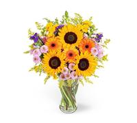 Brilliant Sunshine - Sunflowers for Birthday, Thank You, or Anniversary Flower Gift - Next Day Delivery of Fresh Cut Blooms - Bright Floral Surprise
