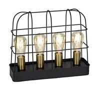 Brilliant Table Lamp Terneg Black Max. 4 X 60W E27 Without Bulbs Switch