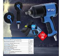 Brilliant Tools 1/2" Air Impact Wrench, 1450 Nm BT160100