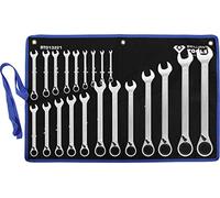 BRILLIANT TOOLS BT013221 Ratchet Ring Spanner Set 21 Pieces Reversible 6-32 mm [Powered by KS Tools]