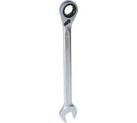 BRILLIANT TOOLS BT013821 Reversible Ratchet Ring Spanner, 21 mm [Powered by KS Tools]