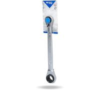 BRILLIANT TOOLS BT013901 4 in 1 Double Ratchet Ring Spanner, 10 x 13, 17 x 19 mm [Powered by KS Tools]