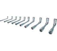 BRILLIANT TOOLS BT015100 Double Socket Spanner Set, 10 Pieces [Powered by KS Tools]