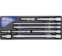 BRILLIANT TOOLS BT020009 Tilt Extension Set, 1/4 Inch, 3/8 Inch, 1/2 Inch, 9-Piece [Powered by KS Tools]