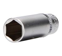 BRILLIANT TOOLS BT020958 1/4 Inch Hexagonal Socket, Long Design, 12 mm [Powered by KS Tools]