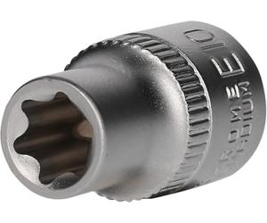 BRILLIANT TOOLS BT020965 1/4 Inch Torx Socket Spanner Insert, 25 mm, E10 [Powered by KS Tools]