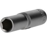 BRILLIANT TOOLS BT021822 3/8 Inch Hexagonal Socket, Long Design, 10 mm [Powered by KS Tools]