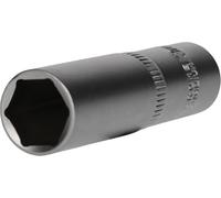 BRILLIANT TOOLS BT021825 3/8 Inch Hexagonal Socket, Long Design, 13 mm [Powered by KS Tools]
