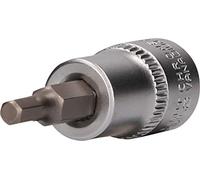 BRILLIANT TOOLS BT021871 3/8 Inch Hex Socket Bit Socket, 4 mm [Powered by KS Tools]