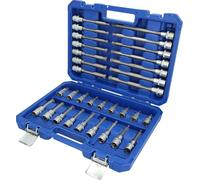 BRILLIANT TOOLS BT022032 1/2 Inch Bit Socket Set, 32 Pieces, RIBE Profile [Powered by KS Tools]