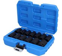 BRILLIANT TOOLS BT022620 1/2 Inch Impact Socket Set Hexagonal 13-Piece Short [Powered by KS Tools]