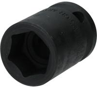 BRILLIANT TOOLS BT022641 1/2 Inch Impact Socket Hexagonal 18 mm Short [Powered by KS Tools]
