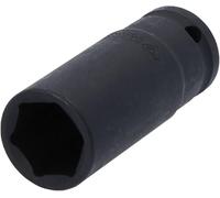 BRILLIANT TOOLS BT022664 1/2 Inch Hexagonal Impact Socket, 22 mm, Long [Powered by KS Tools]